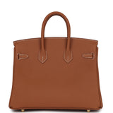 Hermes Birkin 25 Gold Togo Gold Hardware