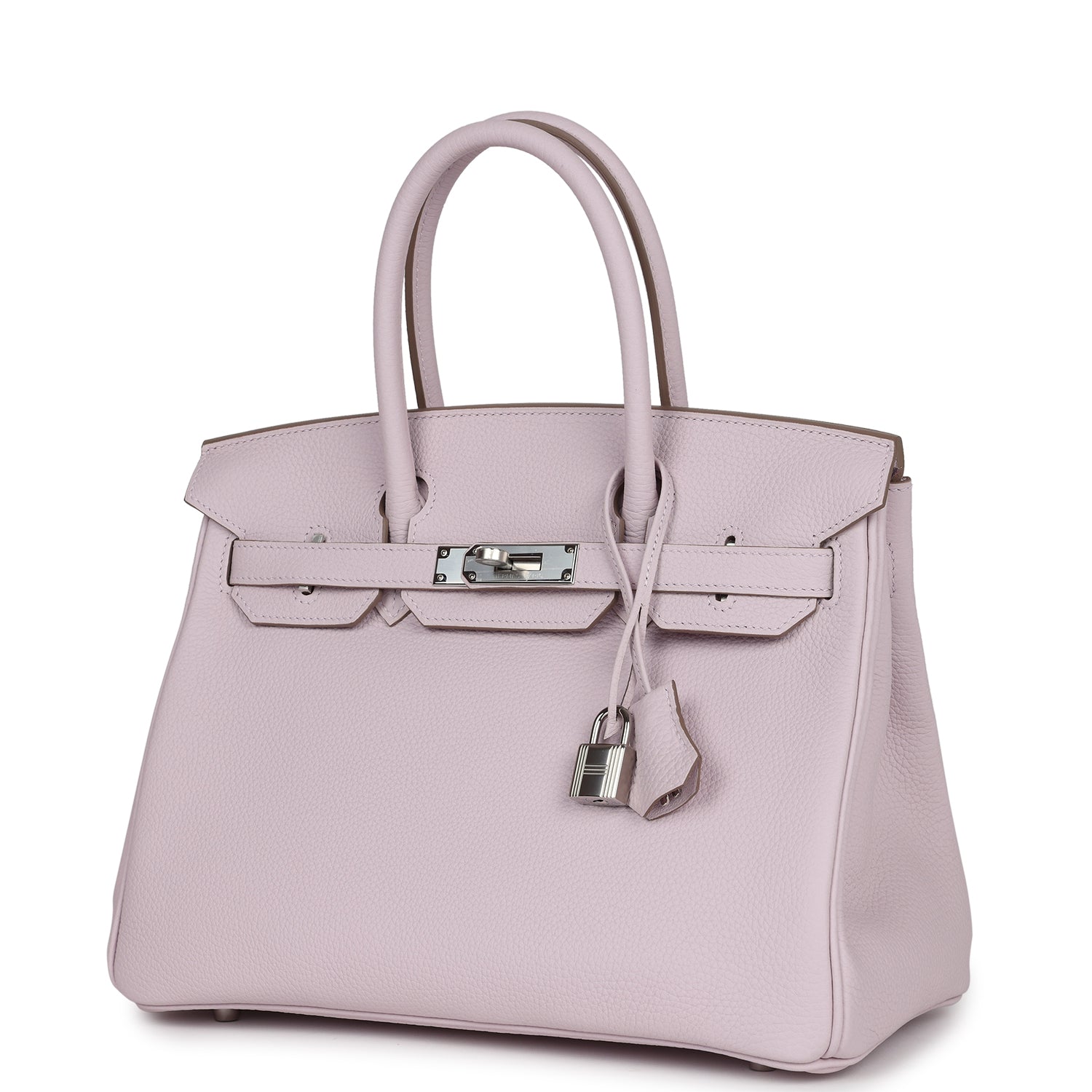 Hermes Birkin 30 Mauve Pale Clemence Palladium Hardware