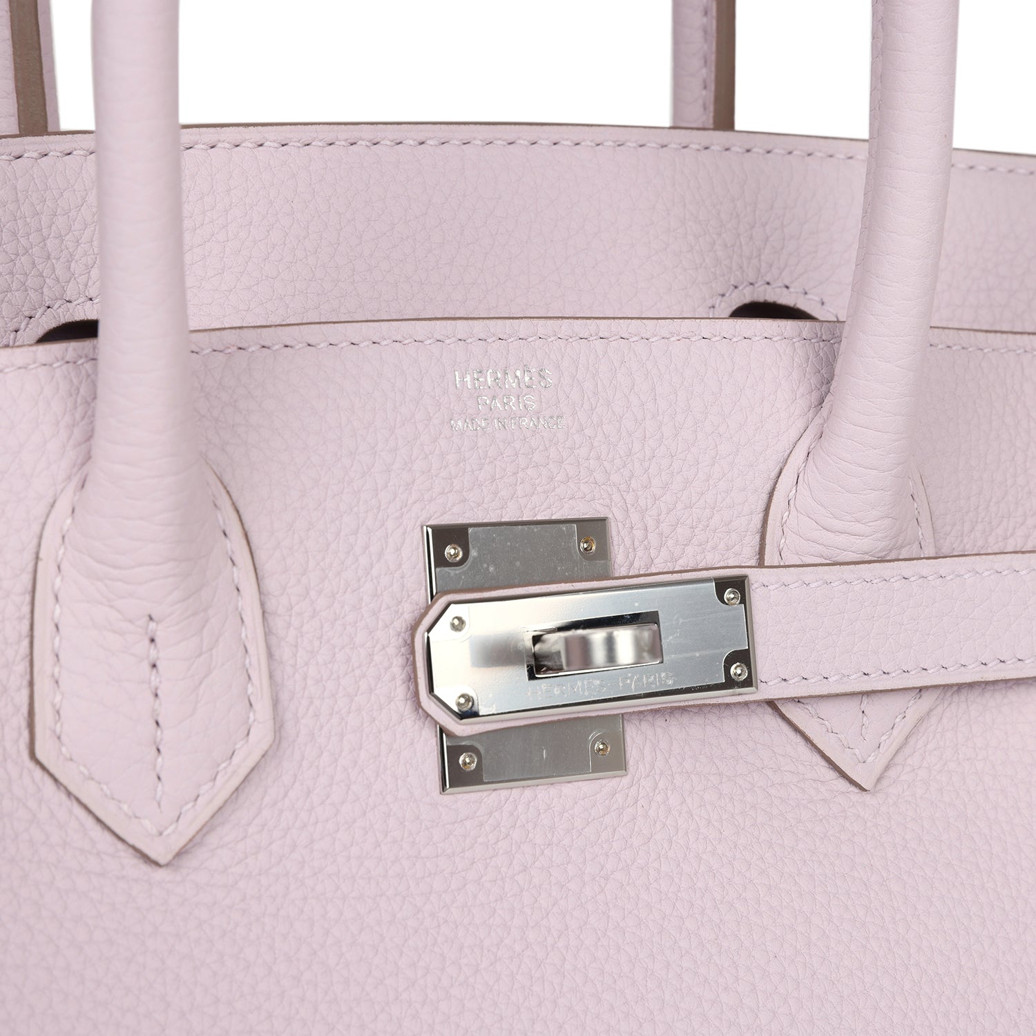 Hermes Birkin 30 Mauve Pale Clemence Palladium Hardware