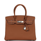 Hermes Birkin 30 Gold Togo Palladium Hardware