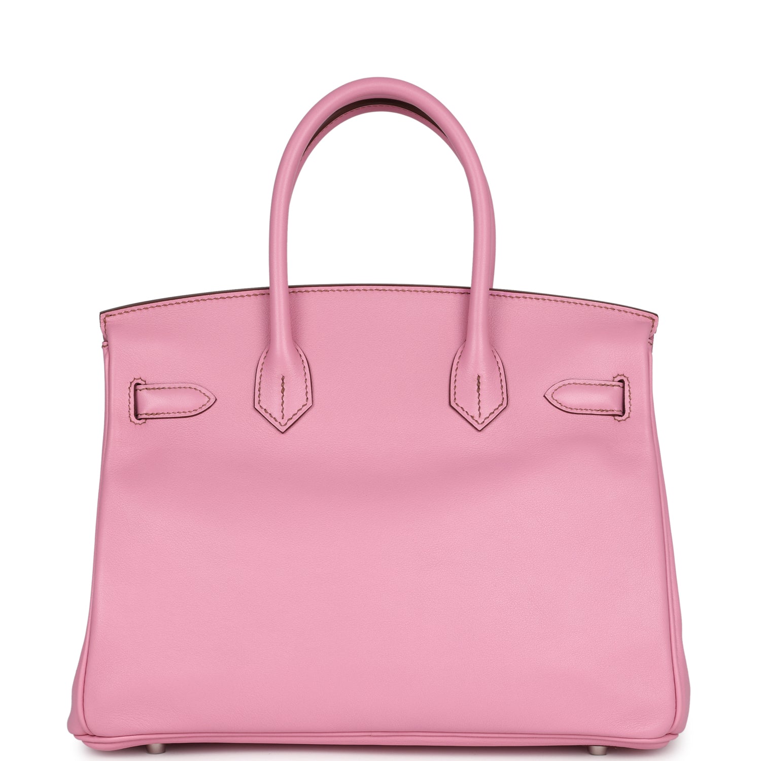 Pre-owned Hermes Birkin 30 Bubblegum Swift Palladium Hardware