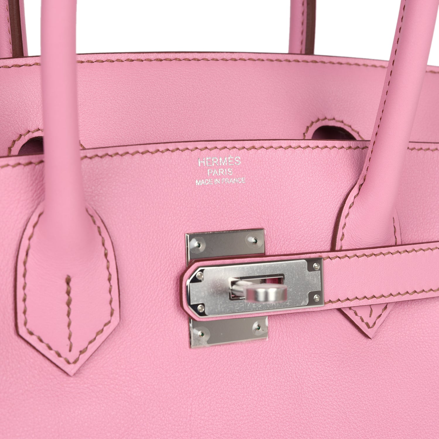 Pre-owned Hermes Birkin 30 Bubblegum Swift Palladium Hardware – Madison ...