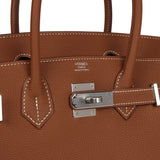 Hermes Birkin 30 Gold Togo Palladium Hardware