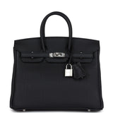 Hermes Birkin 25 Black Togo Palladium Hardware