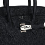 Hermes Birkin 25 Black Togo Palladium Hardware