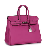 Pre-owned Hermes Birkin 25 Magnolia Togo Palladium Hardware