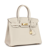 Hermes Birkin 30 Craie Togo Gold Hardware