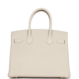 Hermes Birkin 30 Craie Togo Gold Hardware