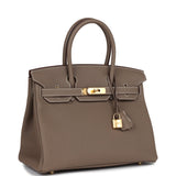 Hermes Birkin 30 Etoupe Togo Gold Hardware