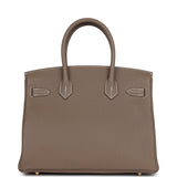 Hermes Birkin 30 Etoupe Togo Gold Hardware