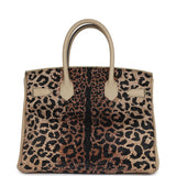 Custom Leopard Swarovski Crystal Hermes Birkin 30 Trench Togo Gold Hardware