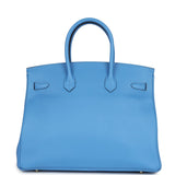 Hermes Birkin 35 Bleu Paradise Epsom Gold Hardware