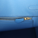 Hermes Birkin 35 Bleu Paradise Epsom Gold Hardware