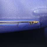 Hermes Birkin 30 Bleu Electric Matte Alligator Gold Hardware