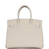 Hermes Birkin 30 Craie Togo Gold Hardware