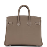 Hermes Birkin 25 Etoupe Togo Palladium Hardware