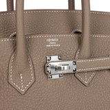 Hermes Birkin 25 Etoupe Togo Palladium Hardware