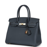 Hermes Birkin 30 Gris Misty Togo Permabrass Hardware