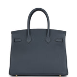 Hermes Birkin 30 Gris Misty Togo Permabrass Hardware