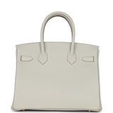 Pre-owned Hermes Birkin 30 Gris Perle Togo Gold Hardware