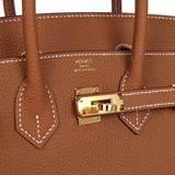 Hermes Birkin 25 Gold Togo Gold Hardware