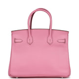 Pre-owned Hermes Birkin 30 Bubblegum Epsom Palladium Hardware