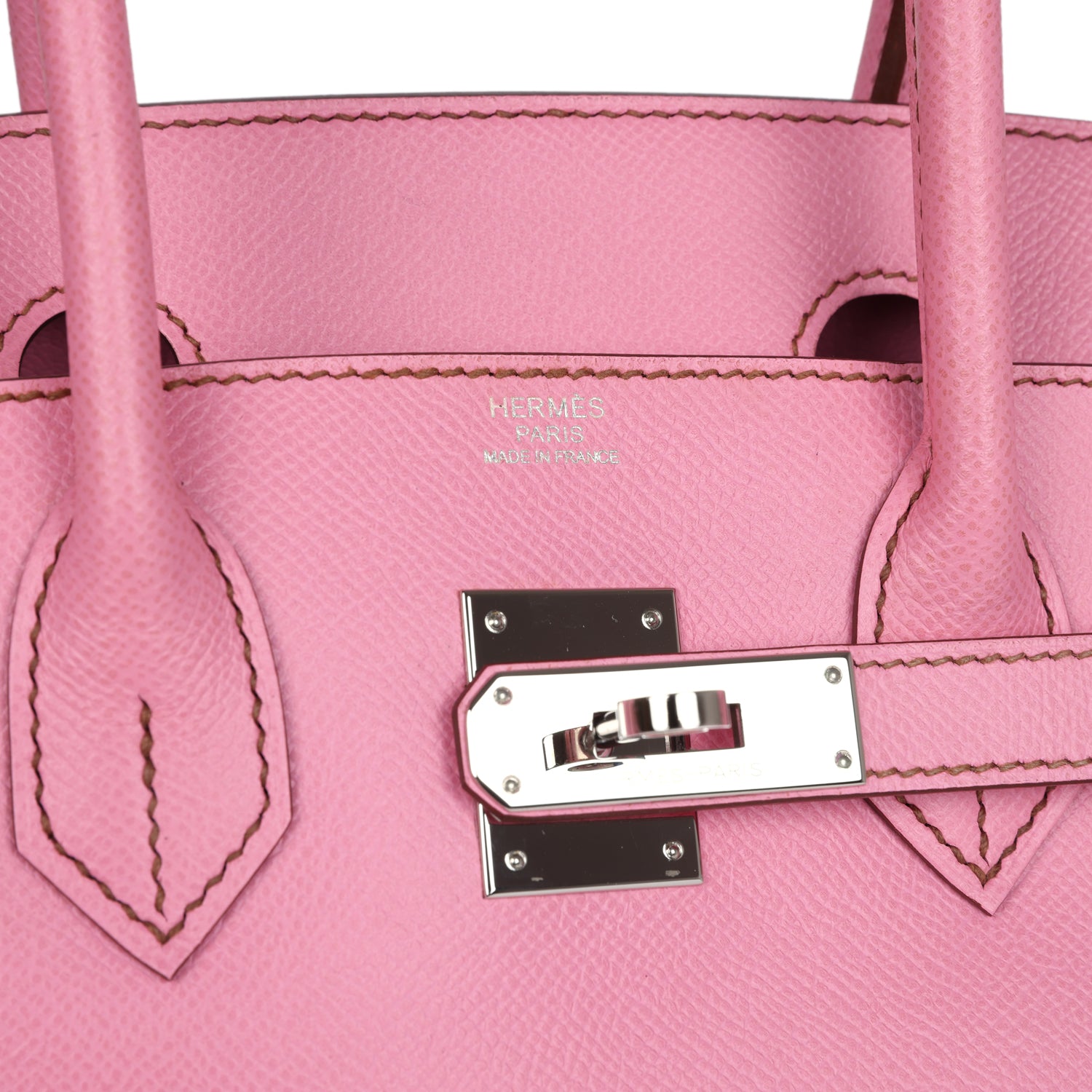 Pre-owned Hermes Birkin 30 Bubblegum Epsom Palladium Hardware – Madison ...