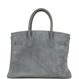 Vintage Hermes Birkin 30 Gris Fume Doblis Palladium Hardware