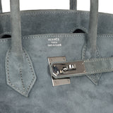 Vintage Hermes Birkin 30 Gris Fume Doblis Palladium Hardware