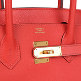 Hermes Birkin 30 Rose Jaipur Epsom Gold Hardware