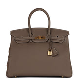 Hermes Birkin 35 Etoupe Togo Gold Hardware