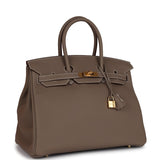 Hermes Birkin 35 Etoupe Togo Gold Hardware