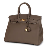 Hermes Birkin 35 Etoupe Togo Gold Hardware