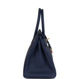 Hermes Birkin 30 Bleu Navy Togo Gold Hardware