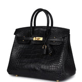 Hermes Birkin 25 Black Matte Alligator Gold Hardware Payment 1