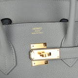 Hermes Birkin 35 Gris Mouette Togo Gold Hardware