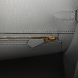 Hermes Birkin 35 Gris Mouette Togo Gold Hardware