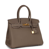 Hermes Birkin 30 Etoupe Togo Gold Hardware