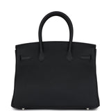 Hermes Birkin 30 Black Togo Palladium Hardware