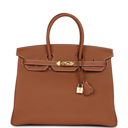 Hermes Birkin 35 Gold Togo Gold Hardware