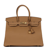 Hermes Birkin 35 Biscuit Togo Gold Hardware