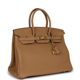 Hermes Birkin 35 Biscuit Togo Gold Hardware