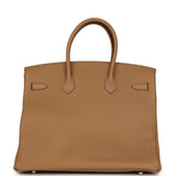 Hermes Birkin 35 Biscuit Togo Gold Hardware