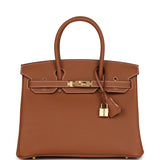 Hermes Birkin 30 Gold Togo Gold Hardware