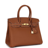 Hermes Birkin 30 Gold Togo Gold Hardware