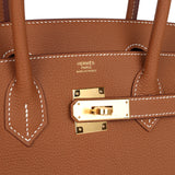 Hermes Birkin 30 Gold Togo Gold Hardware