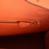 Hermes Birkin 30 Orange Togo Gold Hardware