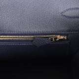 Hermes Birkin 35 Bleu Nuit Togo Gold Hardware