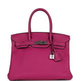 Hermes Birkin 30 Rose Pourpre Togo Palladium Hardware