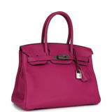 Hermes Birkin 30 Rose Pourpre Togo Palladium Hardware